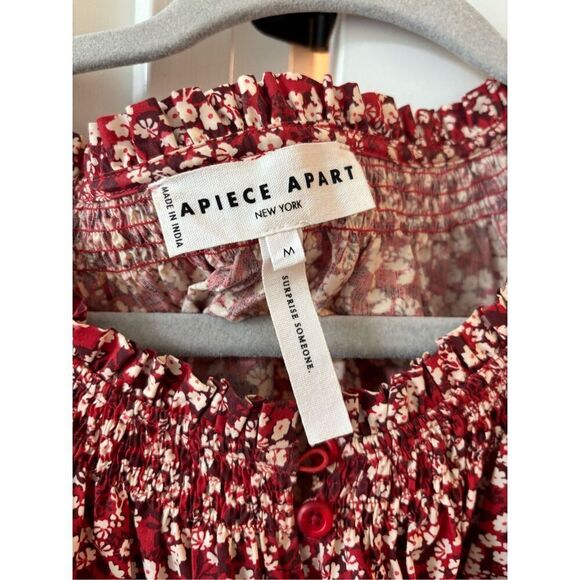 NWOT Apiece Apart Deia Mini Dress In Mango Bouquet, $312 Med - Picture 5 of 7